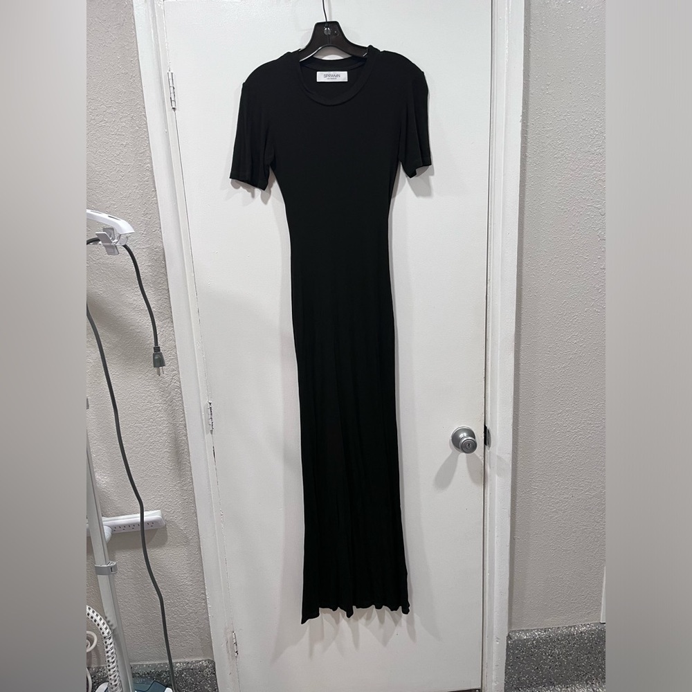 SPRWMN Black TShirt Dress Size Small